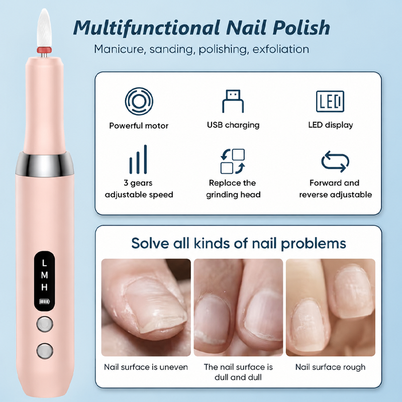 🔋 Cordless Electric Nail Drill Machine with Charging Base – Professional Manicure at Home! | Portable, Rechargeable & Ready Anytime ✨