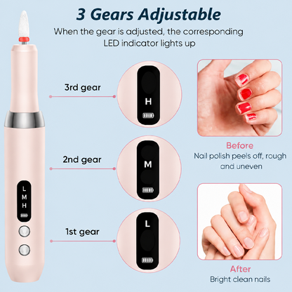 🔋 Cordless Electric Nail Drill Machine with Charging Base – Professional Manicure at Home! | Portable, Rechargeable & Ready Anytime ✨