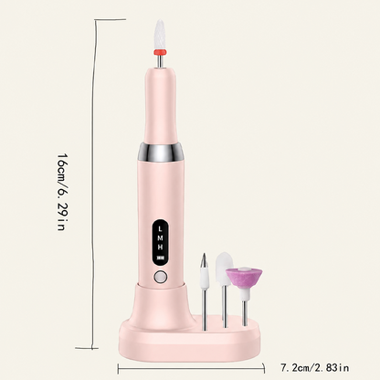 🔋 Cordless Electric Nail Drill Machine with Charging Base – Professional Manicure at Home! | Portable, Rechargeable & Ready Anytime ✨