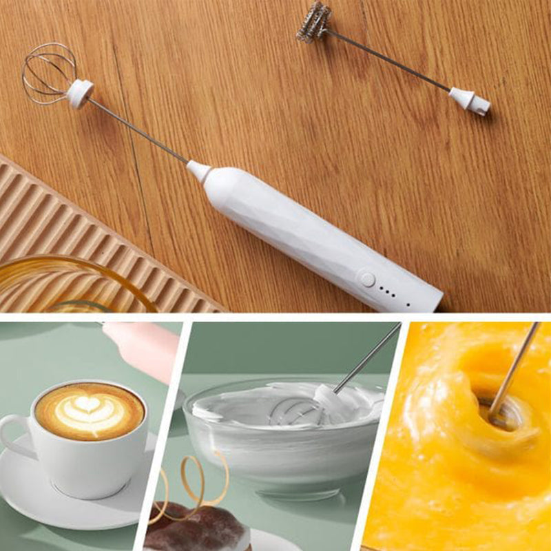Handheld Milk Frother with 3 Speeds Adjustable