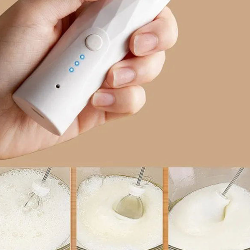 Handheld Milk Frother with 3 Speeds Adjustable