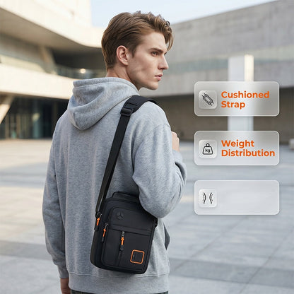 🎉 2026 Sale — Over 34200 Sold! 📢Men's Lightweight Oxford Shoulder Crossbody Bag｜Water-resistant Multi-Pocket Commuter Sling Bag ✨