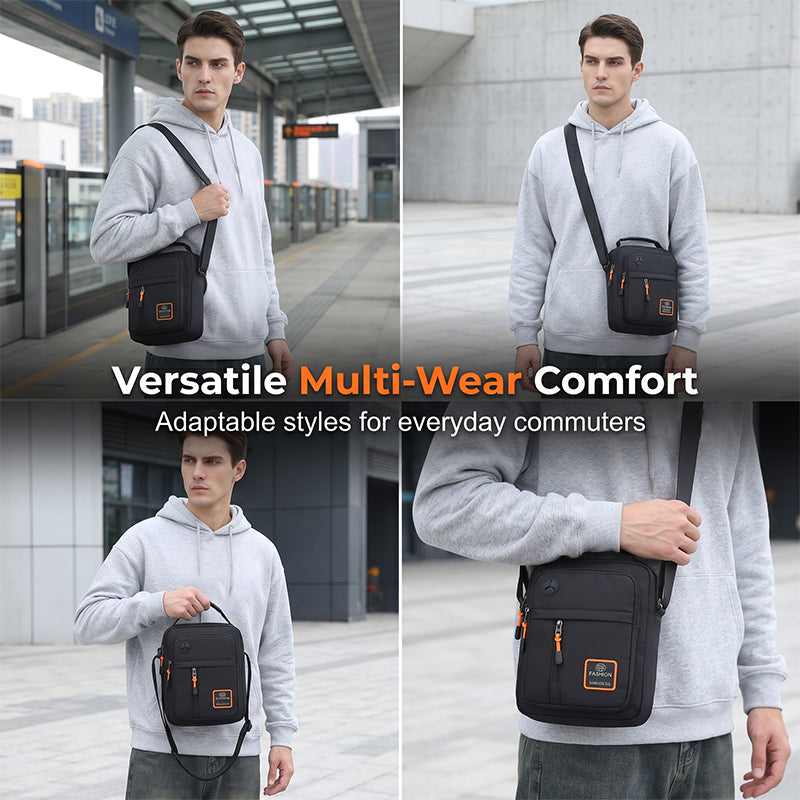 🎉 2026 Sale — Over 34200 Sold! 📢Men's Lightweight Oxford Shoulder Crossbody Bag｜Water-resistant Multi-Pocket Commuter Sling Bag ✨