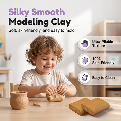 ✨ Kids Electric Pottery Wheel DIY Studio Craft Kit – Hands-Free Foot Pedal Speed Control, Ultra-Smooth Non-Toxic Air-Dry Clay, 12 Vibrant Washable Paints & Mess-Free Splash Guard Tray – 2 Colors 🏺