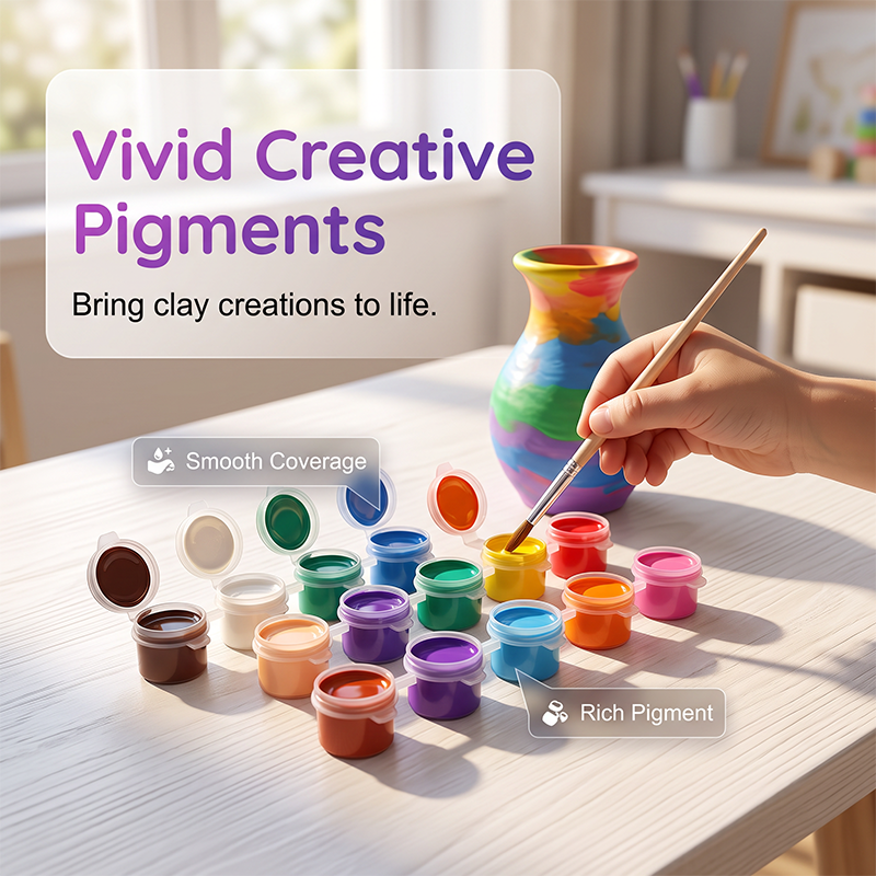 ✨ Kids Electric Pottery Wheel DIY Studio Craft Kit – Hands-Free Foot Pedal Speed Control, Ultra-Smooth Non-Toxic Air-Dry Clay, 12 Vibrant Washable Paints & Mess-Free Splash Guard Tray – 2 Colors 🏺