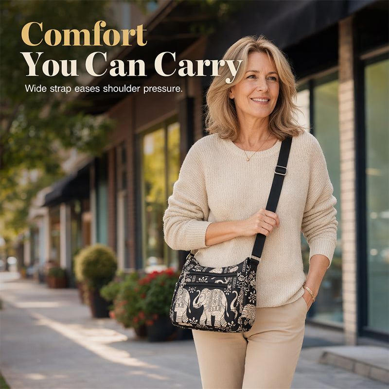 👜Women's Elegant Nylon Travel Messenger Bag – Large Capacity, Lightweight & Stylish.