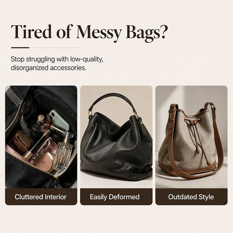 🎉 2026 Sale — Over 31,000 Sold! 💞 Women’s Vintage Monogram Bucket Bag with Adjustable Shoulder Strap