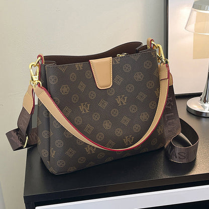 🎉 2026 Sale — Over 31,000 Sold! 💞 Women’s Vintage Monogram Bucket Bag with Adjustable Shoulder Strap