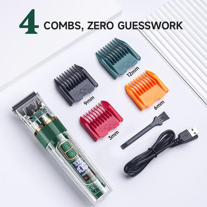 🎉 2026 Sale — Over 39000 Sold! 💰Quiet LED Display Pet Hair Clipper｜Cordless Low Noise Dog Cat Grooming Trimmer ✨