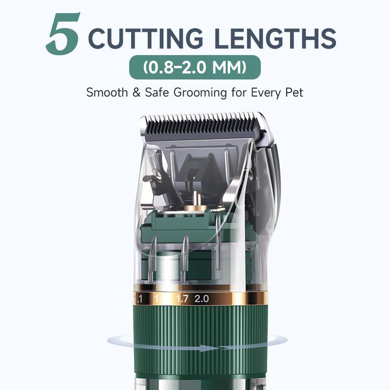 🎉 2026 Sale — Over 39000 Sold! 💰Quiet LED Display Pet Hair Clipper｜Cordless Low Noise Dog Cat Grooming Trimmer ✨