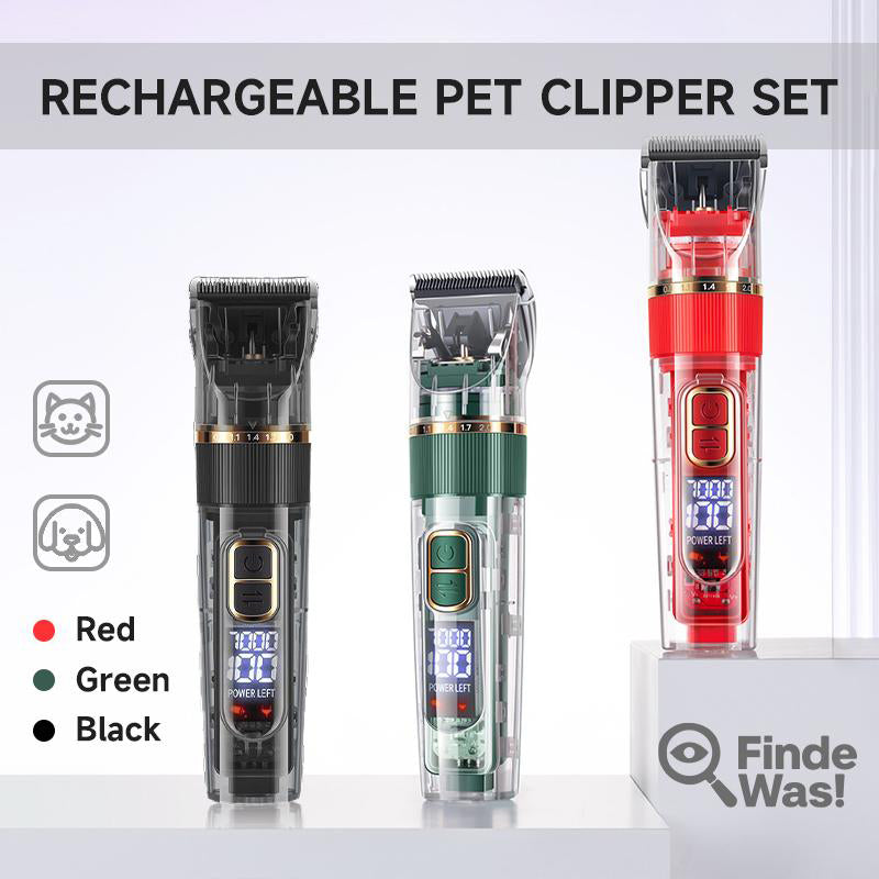 🎉 2026 Sale — Over 39000 Sold! 💰Quiet LED Display Pet Hair Clipper｜Cordless Low Noise Dog Cat Grooming Trimmer ✨