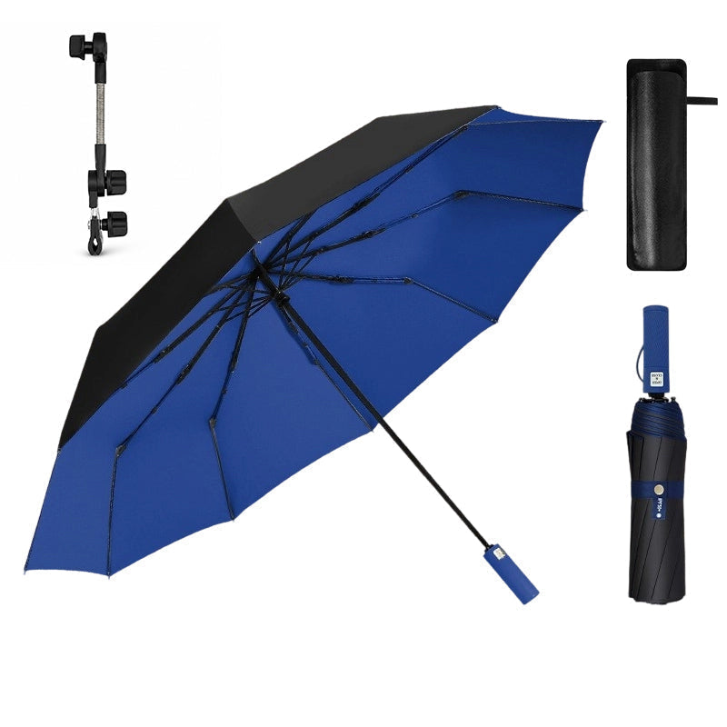 ☂️ Large Automatic Sun & Rain Umbrella – 125cm Extra Large Canopy, UV-Resistant & Quick-Dry 🌧️