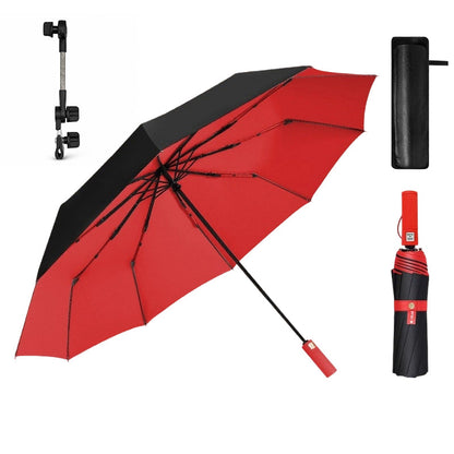 ☂️ Large Automatic Sun & Rain Umbrella – 125cm Extra Large Canopy, UV-Resistant & Quick-Dry 🌧️
