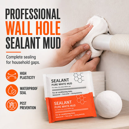 📢📢50% OFF !! ⏰🧱 Waterproof Wall Hole Sealing Clay for Air Conditioner Pipes — 6-Pack Moldable Sealant Putty for Pipe Gaps & Wall Holes | Tool-Free Application