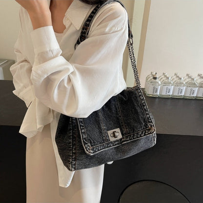📢📢40% OFF !! ⏰Retro Large Capacity Chain Strap Shoulder Bag