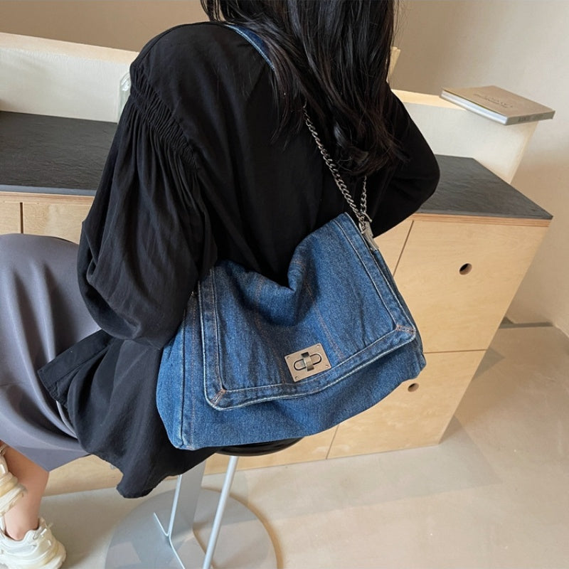 📢📢40% OFF !! ⏰Retro Large Capacity Chain Strap Shoulder Bag