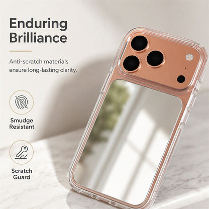 💞 Shockproof Makeup Mirror Phone Case – Slim, Integrated HD Mirror & Armor Grade Protection ✨