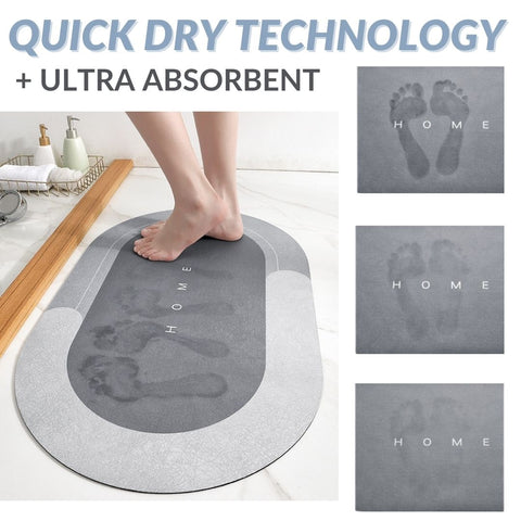 🚿💧 50% OFF! 🛡️Super Absorbent Quick-Dry Bath Mat – Non-Slip & Soft, Perfect for Bathroom, Kitchen & Entryway.