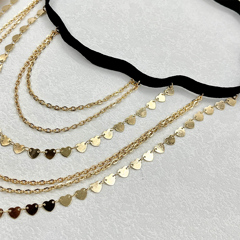 Multi-Layer Heart Tassel Thigh Chain