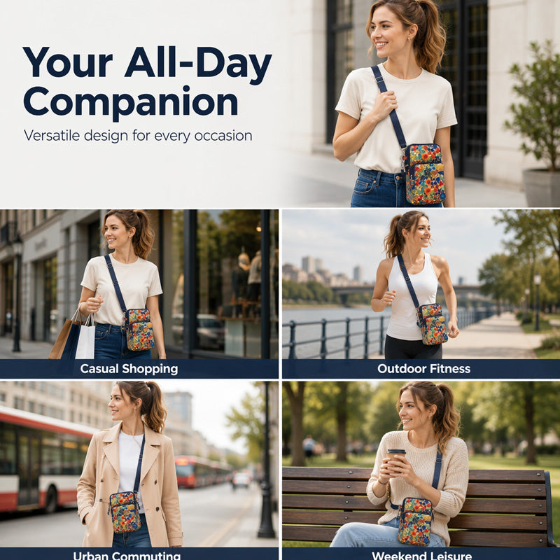 Printed Sports Armband & Crossbody Bag