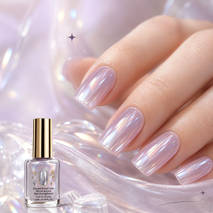 📢📢Buy 1 get 1 free !! ⏰Lilac Glossy Mirror Nail Strengthener