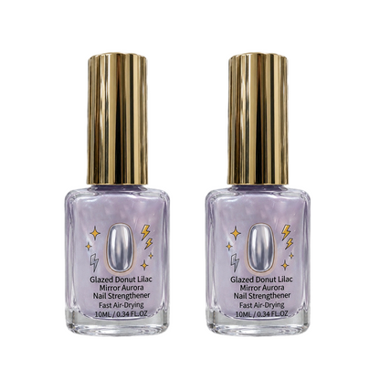 📢📢40% OFF !! ⏰Lilac Glossy Mirror Nail Strengthener