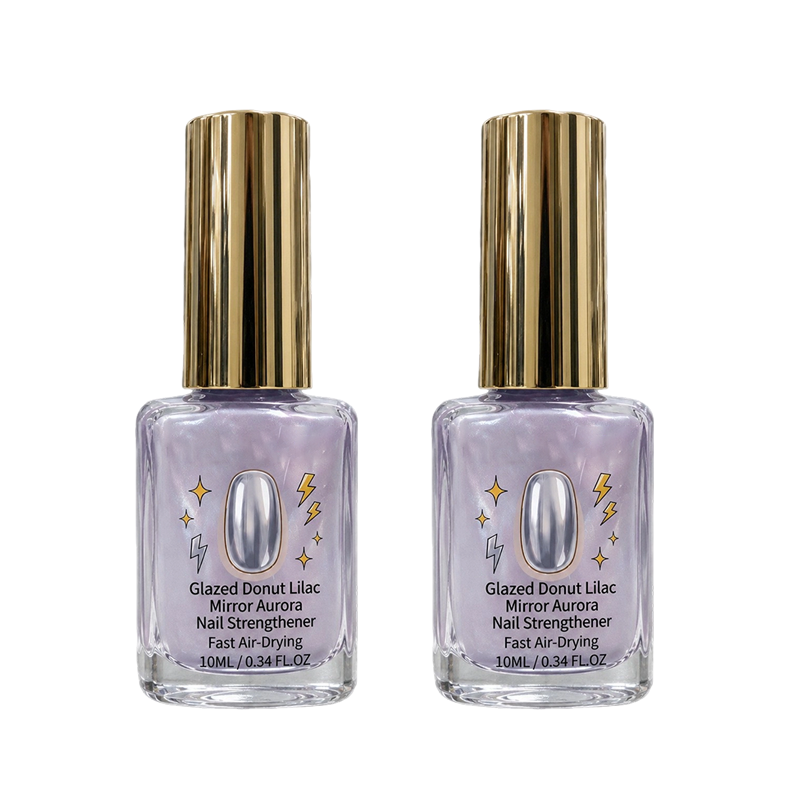 📢📢Buy 1 get 1 free !! ⏰Lilac Glossy Mirror Nail Strengthener