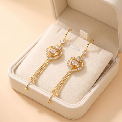 📢📢42% OFF !! ⏰ 2026 Sale — Over 29,500 Sold!💖 Statement Heart Tassel Earrings