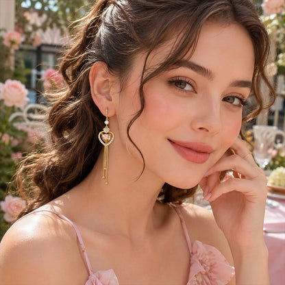 📢📢42% OFF !! ⏰ 2026 Sale — Over 29,500 Sold!💖 Statement Heart Tassel Earrings