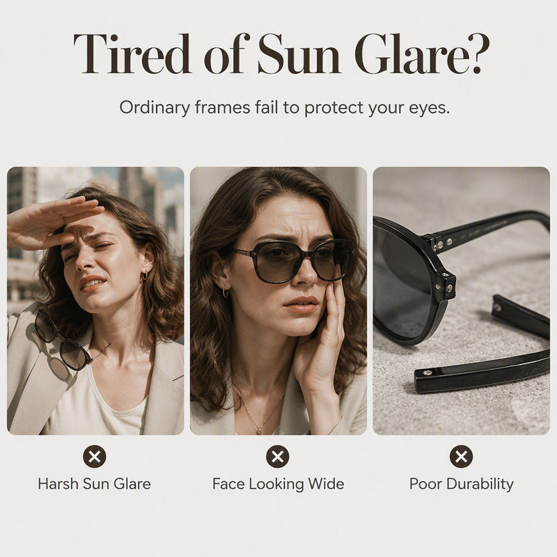 Chic Sunglasses with Rhinestone Accents for Women