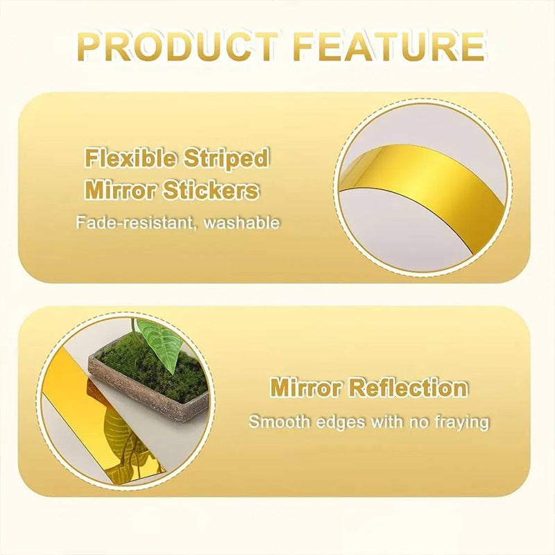 📢📢 50% OFF !! ⏰Self-Adhesive Acrylic Mirror Wall Stickers