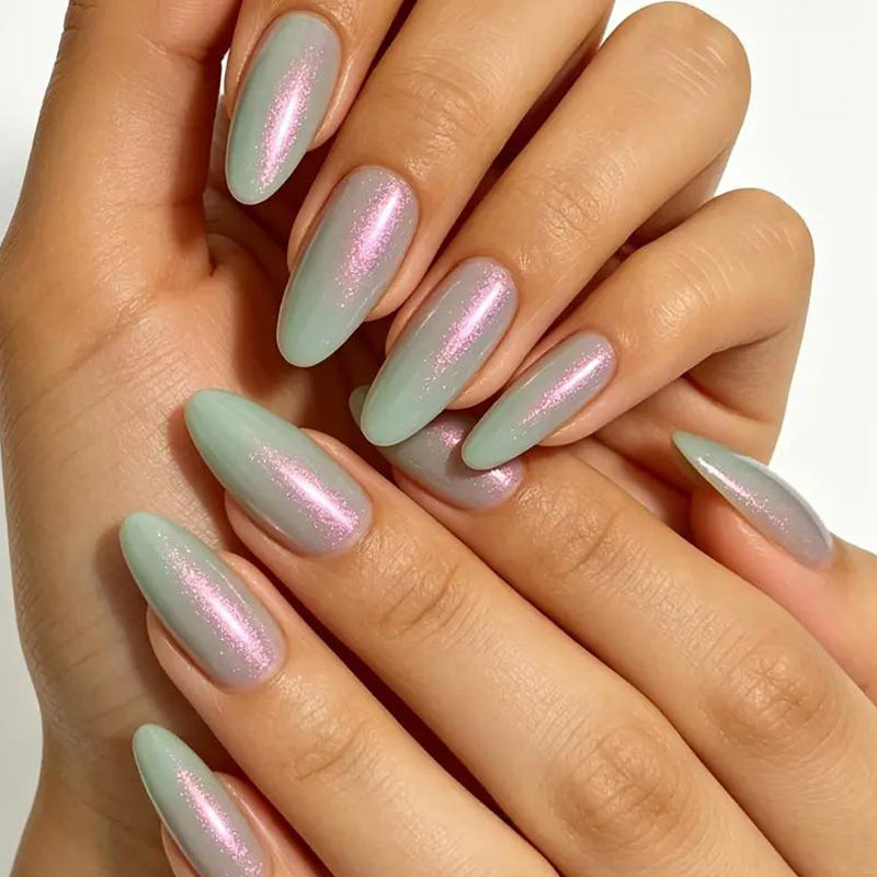 Glitter Aurora Cat Eye Gel Polish