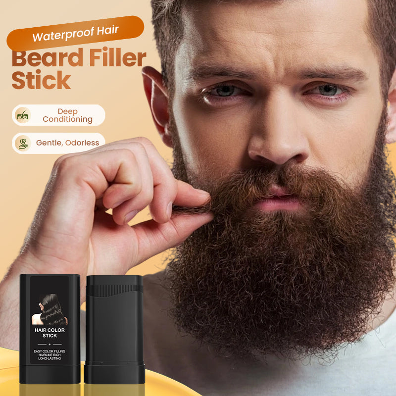 🔥FLASH SALE🔥 Waterproof Hair & Beard Filler Pen – Instant Gray Coverage, Comb Applicator – Waterproof & Long-Lasting – 20g – Black, Dark Brown, or Brown! 💇‍♂️✨
