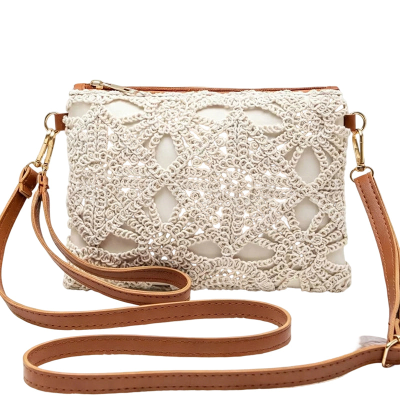 Versatile Floral Crossbody Bag