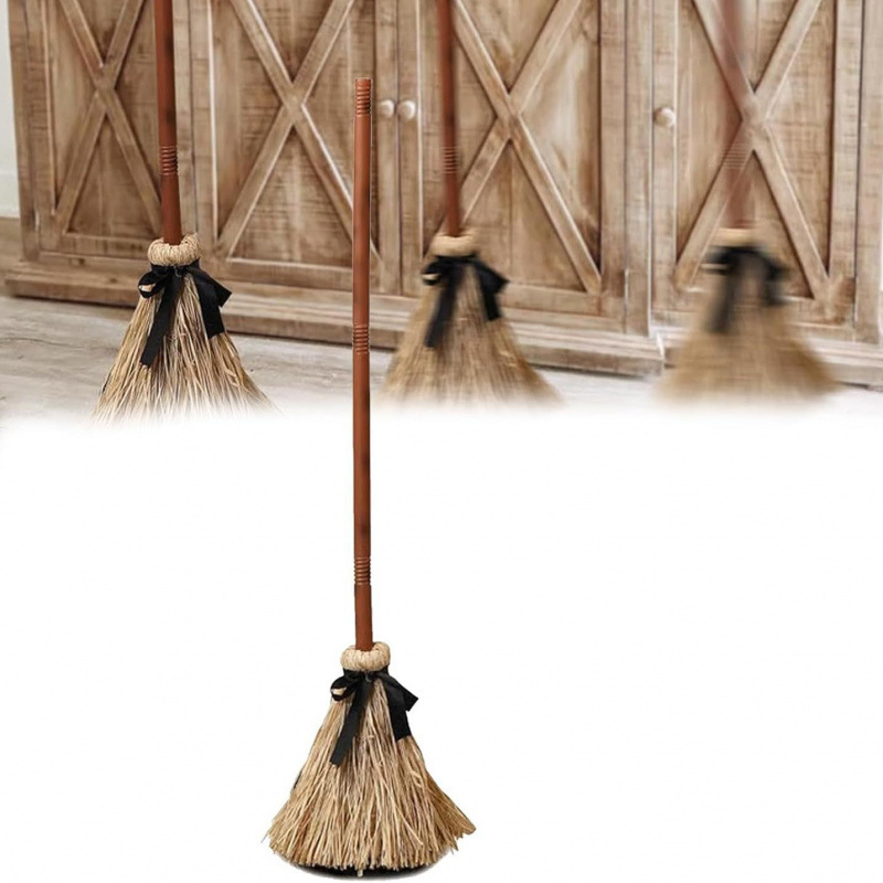 🧙 Bring Your Garden to Life This Halloween – Animated Witch Broom with Lights & Spooky Sounds