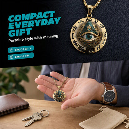 🎉 LIMITED TIME 50% OFF! 👁️ Vintage All Seeing Eye Pendant Necklace – Intricate Motif, Lightweight Zinc Alloy & Versatile Style ✨