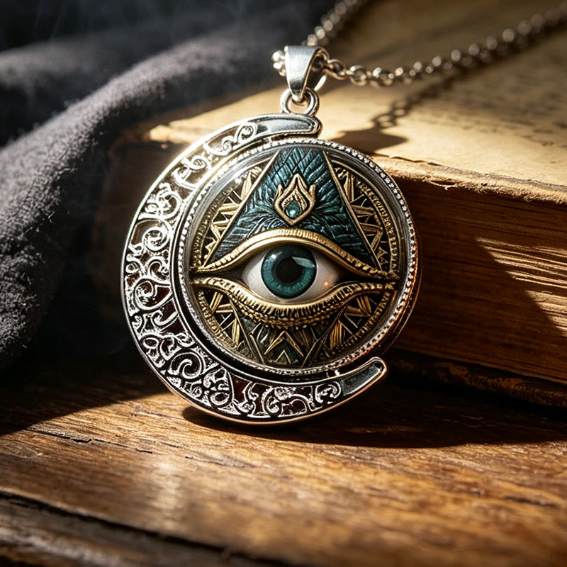 🎉 LIMITED TIME 50% OFF! 👁️ Vintage All Seeing Eye Pendant Necklace – Intricate Motif, Lightweight Zinc Alloy & Versatile Style ✨