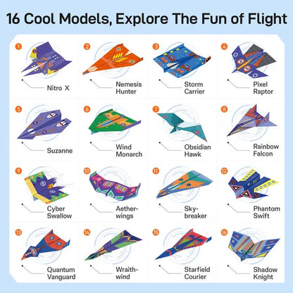 📢📢50% OFF !! ⏰Creative DIY Paper Airplane Set For Kids