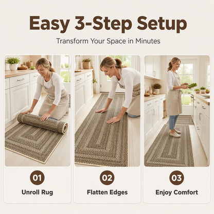 Elegant Woven Runner Rug