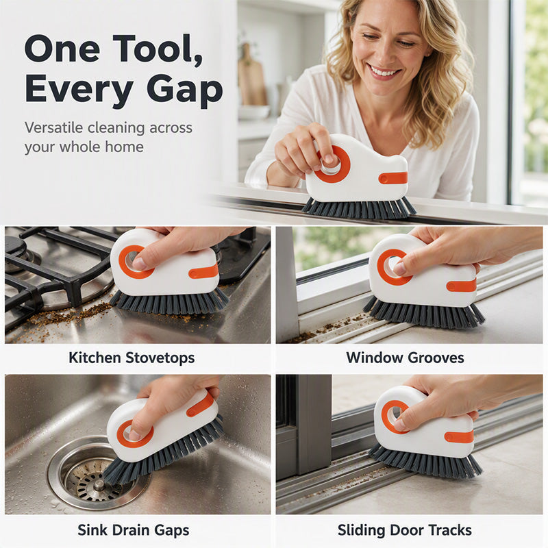 🧹 BUY 1 GET 1 FREE! ⚡ 2‑in‑1 Window Groove Cleaning Brush – Labor‑saving, Ergonomic, Durable ✨