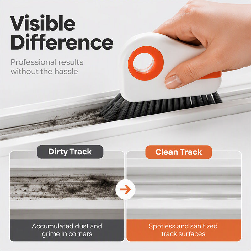 🧹 BUY 1 GET 1 FREE! ⚡ 2‑in‑1 Window Groove Cleaning Brush – Labor‑saving, Ergonomic, Durable ✨