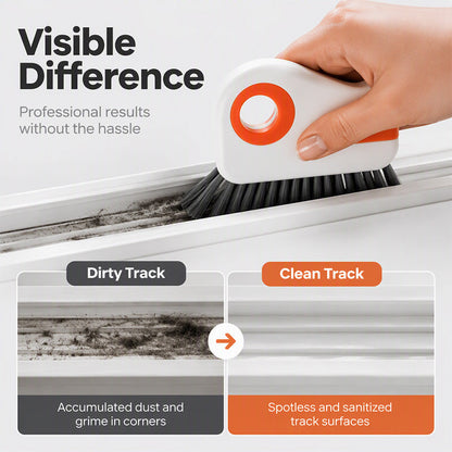 🧹 BUY 1 GET 1 FREE! ⚡ 2‑in‑1 Window Groove Cleaning Brush – Labor‑saving, Ergonomic, Durable ✨