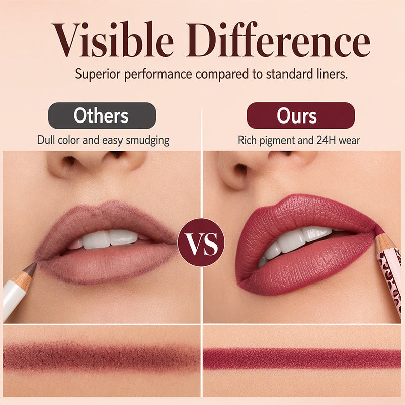 💄 Define & Hold All Day – 12-Color Matte Lip Liner Set, Smudge-Proof & Long-Lasting.