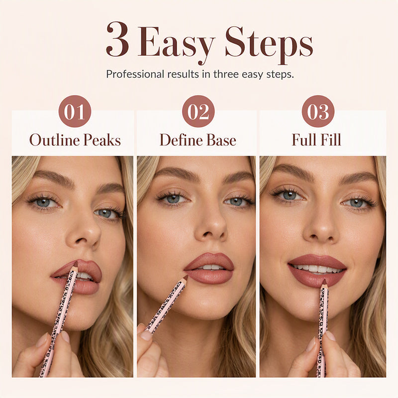 💄 Define & Hold All Day – 12-Color Matte Lip Liner Set, Smudge-Proof & Long-Lasting.
