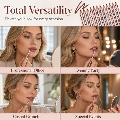💄 Define & Hold All Day – 12-Color Matte Lip Liner Set, Smudge-Proof & Long-Lasting.