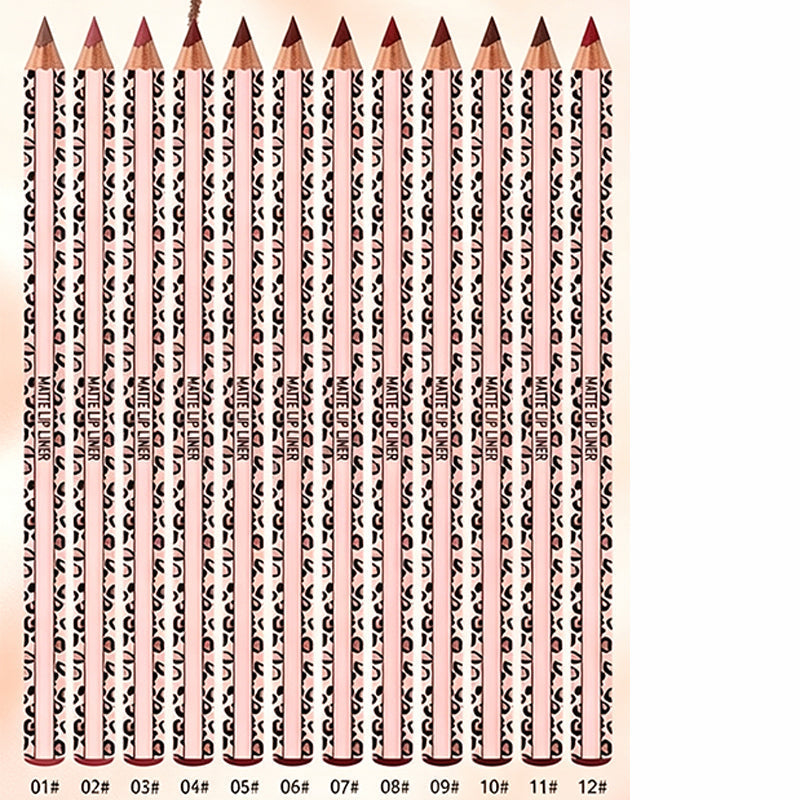 💄 Define & Hold All Day – 12-Color Matte Lip Liner Set, Smudge-Proof & Long-Lasting.
