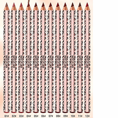 💄 Define & Hold All Day – 12-Color Matte Lip Liner Set, Smudge-Proof & Long-Lasting.