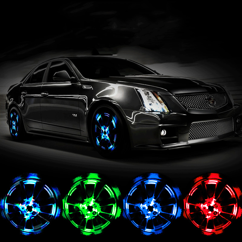 Turn Heads & Stay Safe – Weatherproof LED Tyre Lights with Long Battery Life. Free UK Delivery