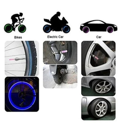 Turn Heads & Stay Safe – Weatherproof LED Tyre Lights with Long Battery Life. Free UK Delivery