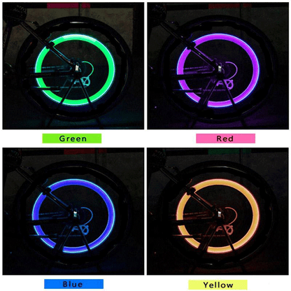 Turn Heads & Stay Safe – Weatherproof LED Tyre Lights with Long Battery Life. Free UK Delivery